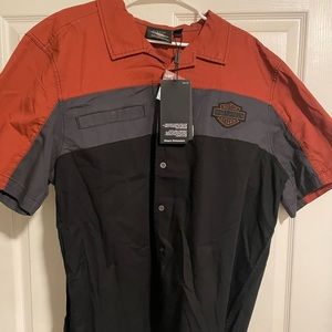Harley Davidson Button Up